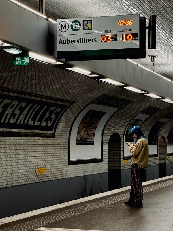 Girl in metro